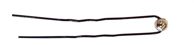 Luggnål Svart Liten Guldpärla 10-p